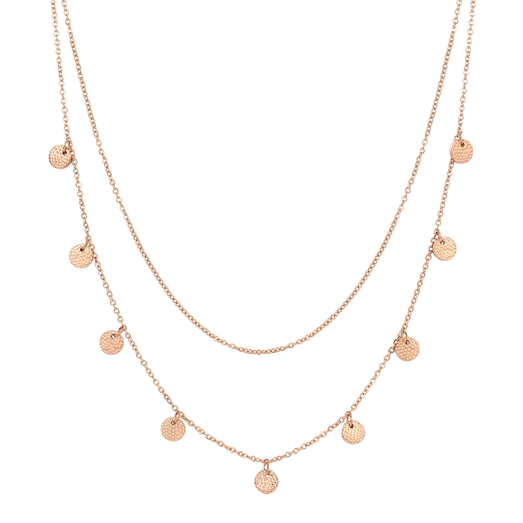 Layering Necklaces Stars and Moon in Rose Gold – Hey Happiness