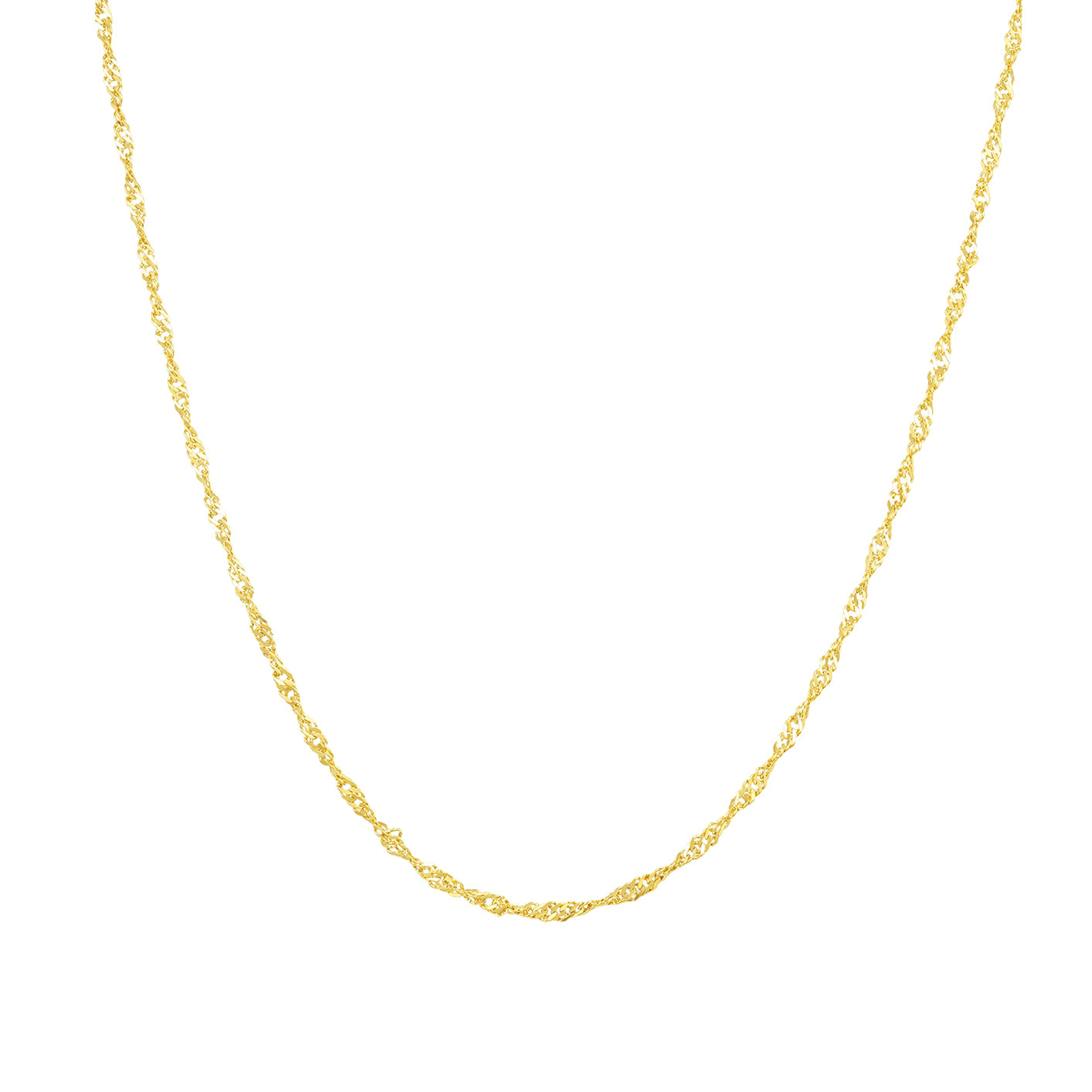 Fine Singapore Chain Necklace Gold – Hey Happiness