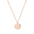 Collier Pendentif Visage Souriant en Or Rose