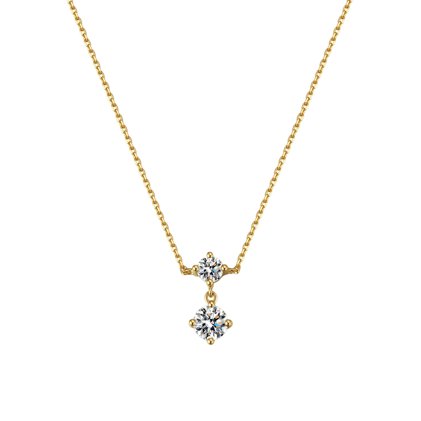 Collier Pendentif Diamant Admiration Or Massif 14 CT