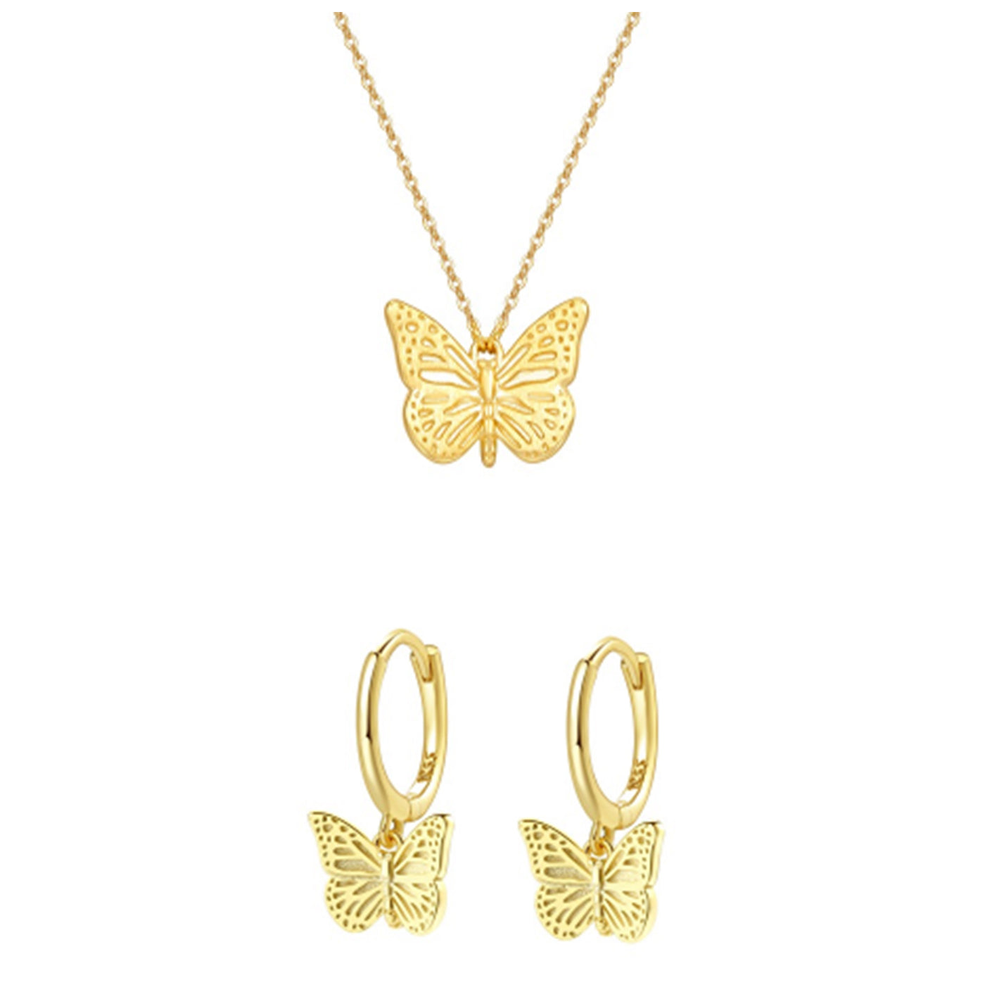 Set Joyería Mariposa Plata de Ley 925