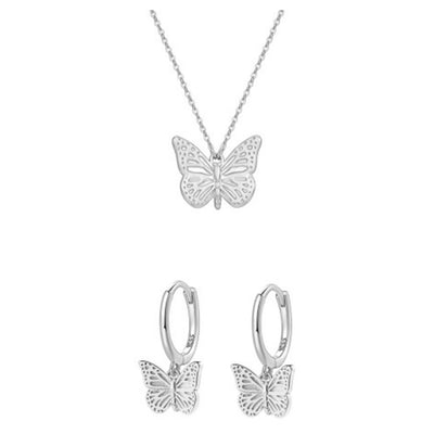 Set Joyería Mariposa Plata de Ley 925