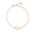 Armband mit Kreis in Rosegold