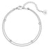 Layered Bobble Chain Bracelet Silver