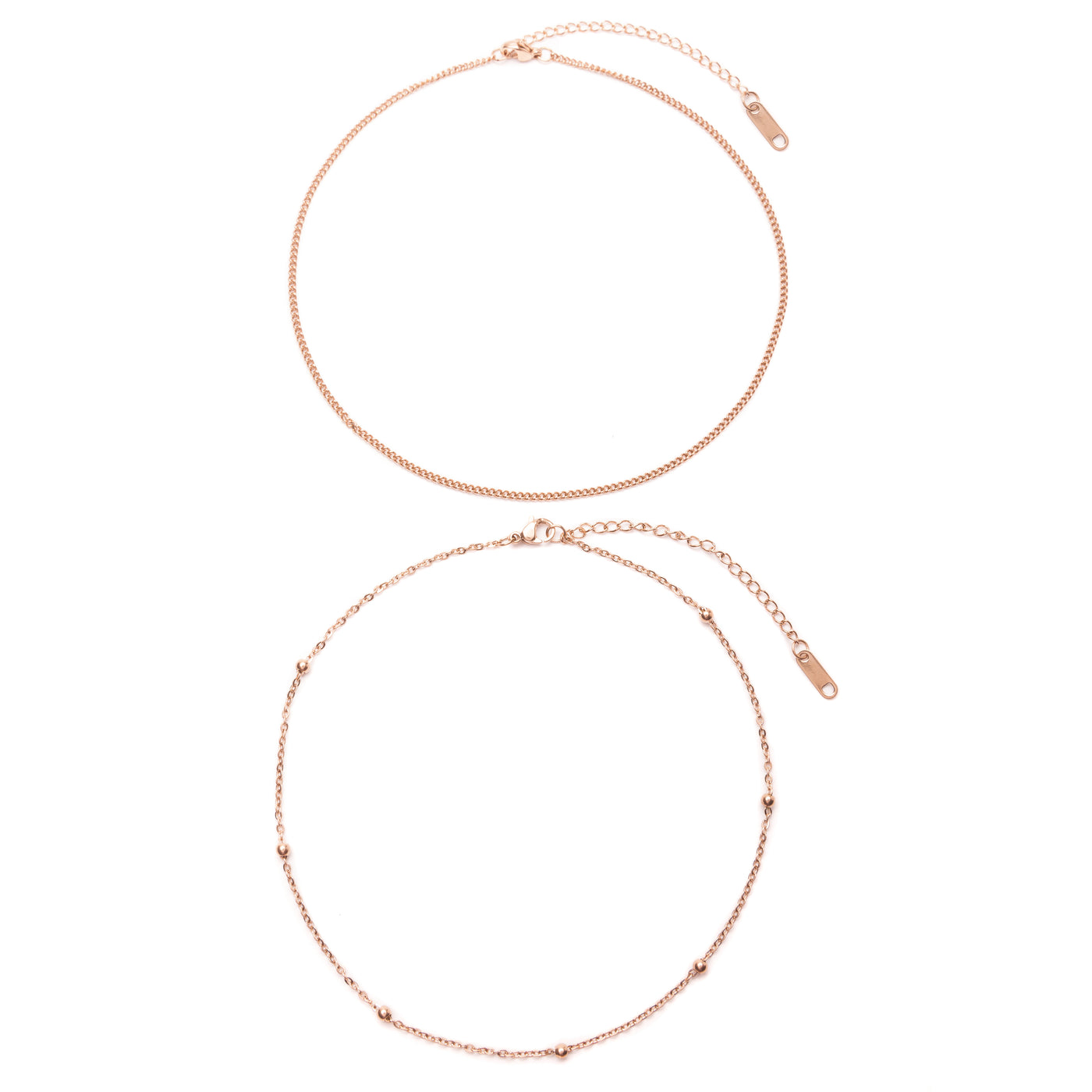 Choker Set im Zarten Design Rosévergoldet