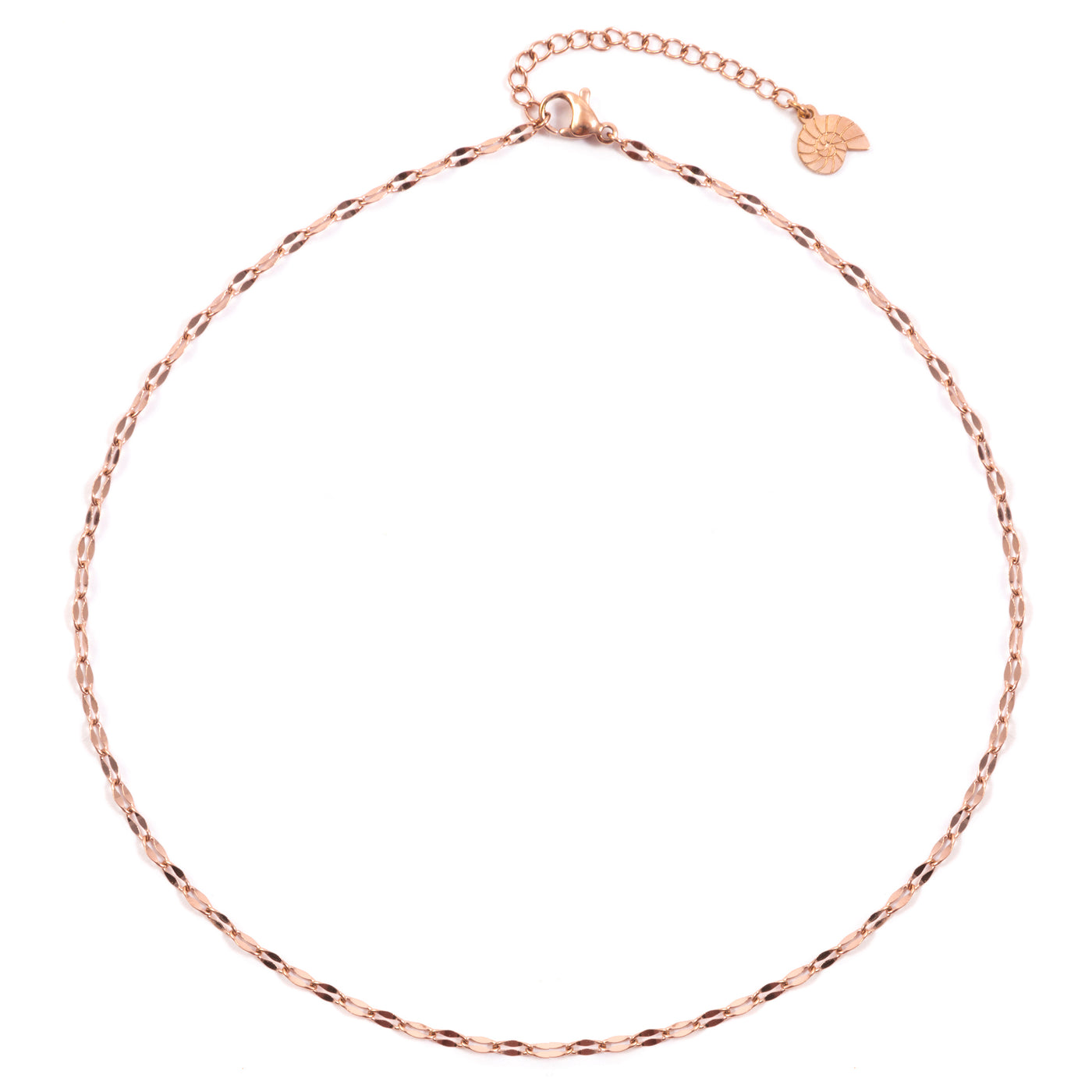 Feine Choker Kette in Rosegold