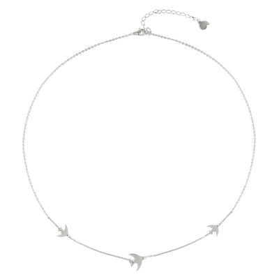 Collier Oiseaux Volants en Argent