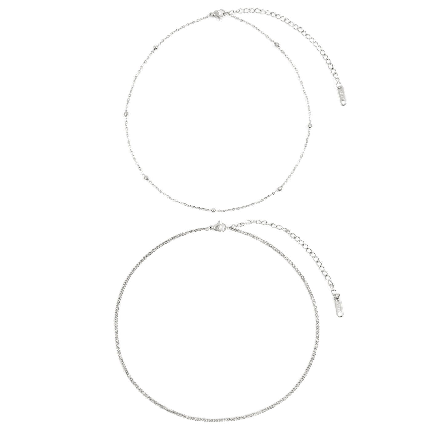 Ensemble Ras du Cou Délicat en Argent