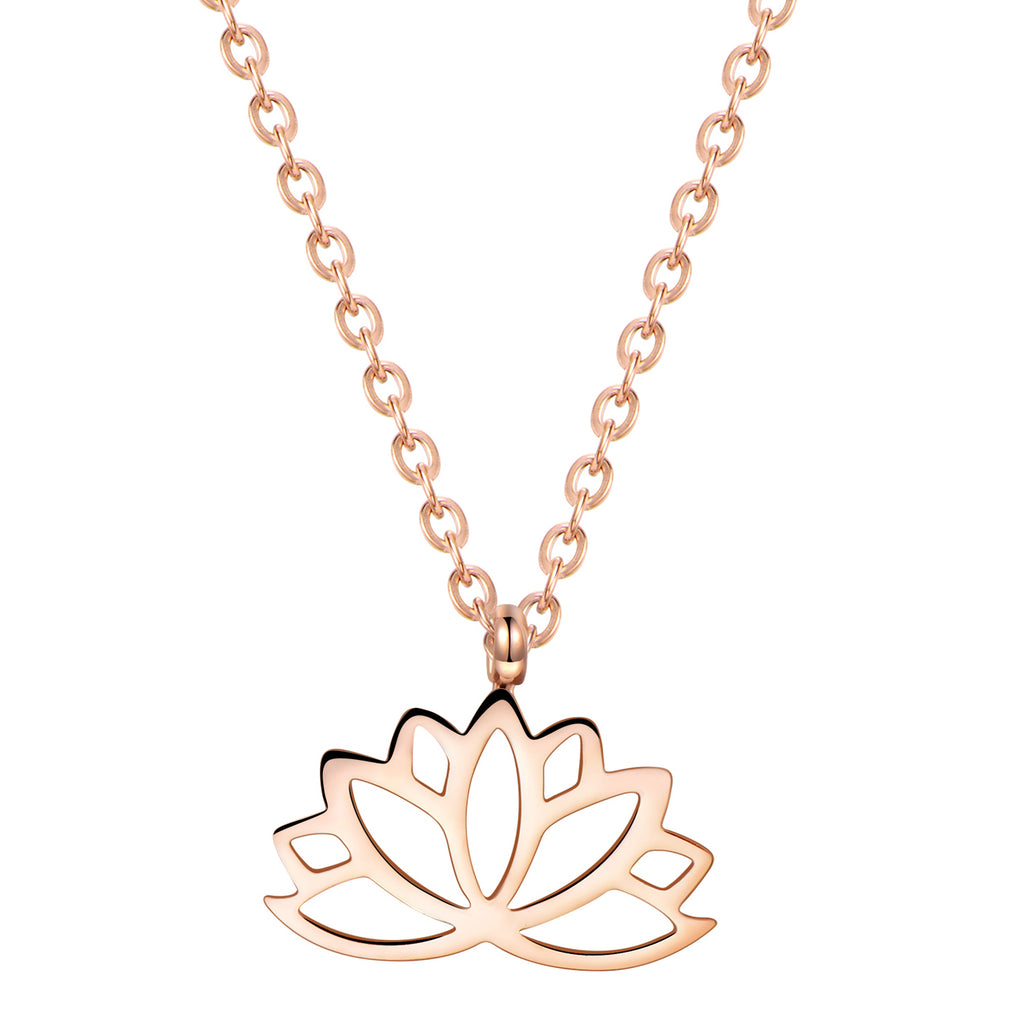 Padlock Pendant Necklace Rose Gold – Hey Happiness