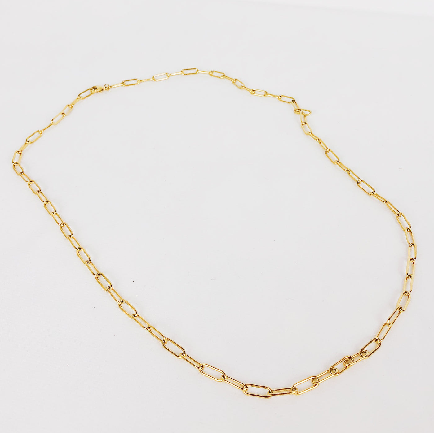 Chunky Chain Y Necklace Gold