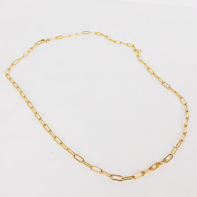 Chunky Chain Y Necklace Gold