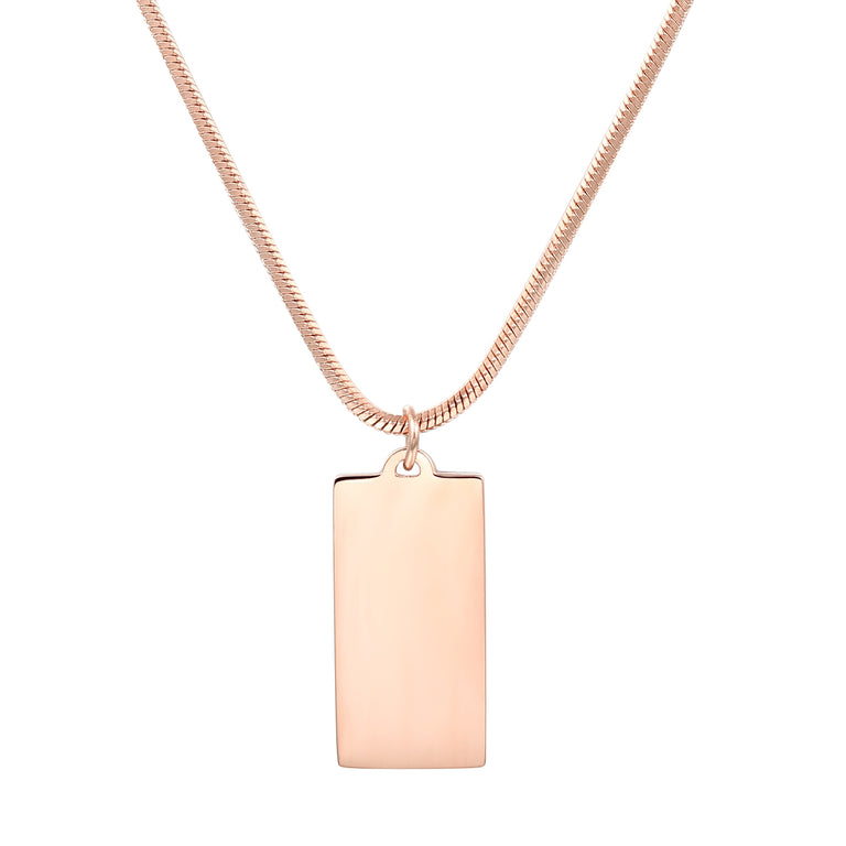 Padlock Pendant Necklace Rose Gold – Hey Happiness