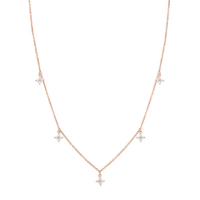 Collier Floret Charm Sterling Argent