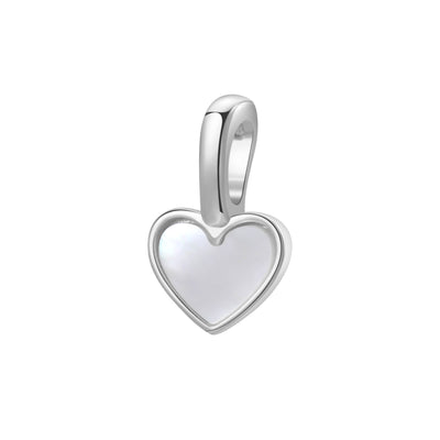 Heart Clip-on Pendant Sterling Silver