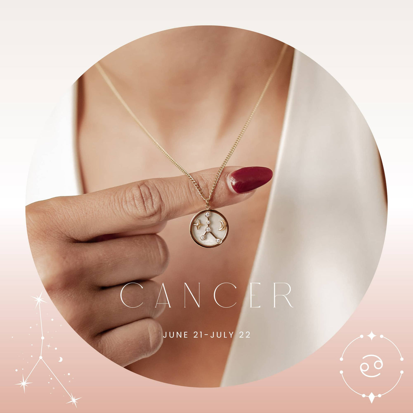 Collier Constellation Étoile Cancer