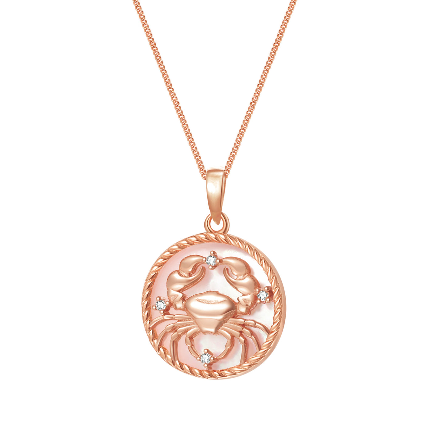 Cancer Zodiac Pendant Necklace