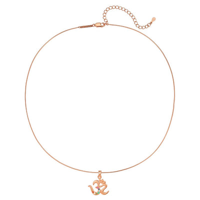 Collar Colgante Chakra Om Unidad Plata de Ley 925