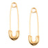 Safety Pin Earrings Gold