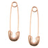 Safety Pin Earrings Rose Gold