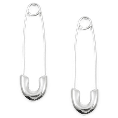 Boucles d'Oreilles Epingle de Sûreté en Argent