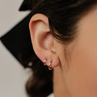 Eternal Hoop Earrings 14K Gold