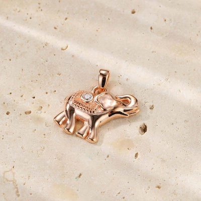 Elephant Pendant Necklace for Success Sterling Silver