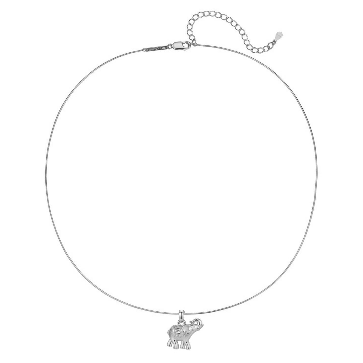 Collier Pendentif Éléphant Succès Sterling Argent