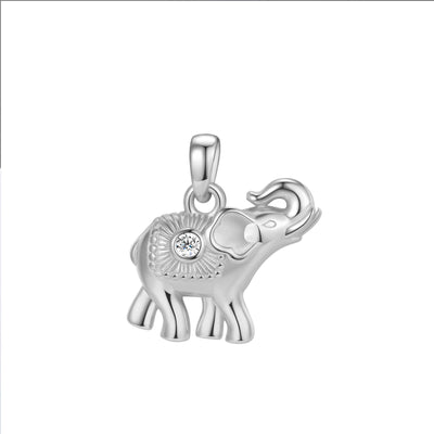 Elephant Pendant Necklace for Success Sterling Silver