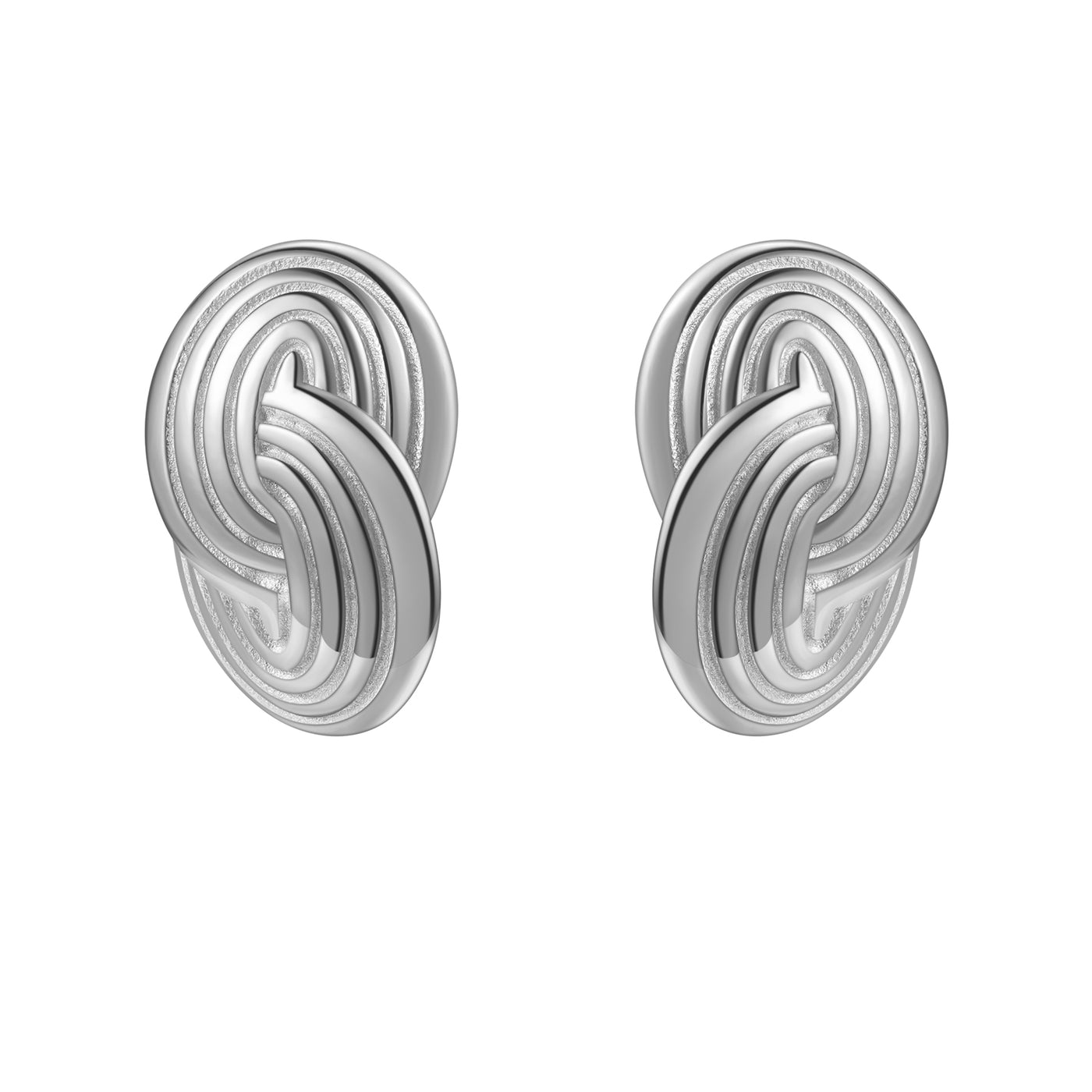 Clous d'Oreille Oversized Cercles Imbriqués Waterproof