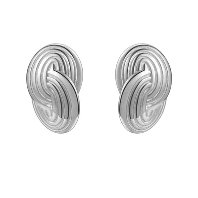 Clous d'Oreille Oversized Cercles Imbriqués Waterproof