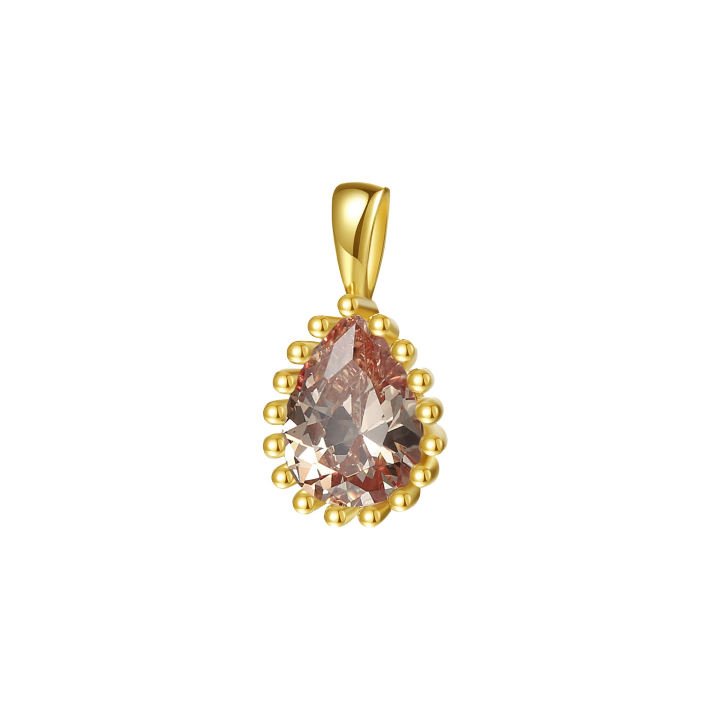 January Garnet Birthstone Necklace Sterling Silver