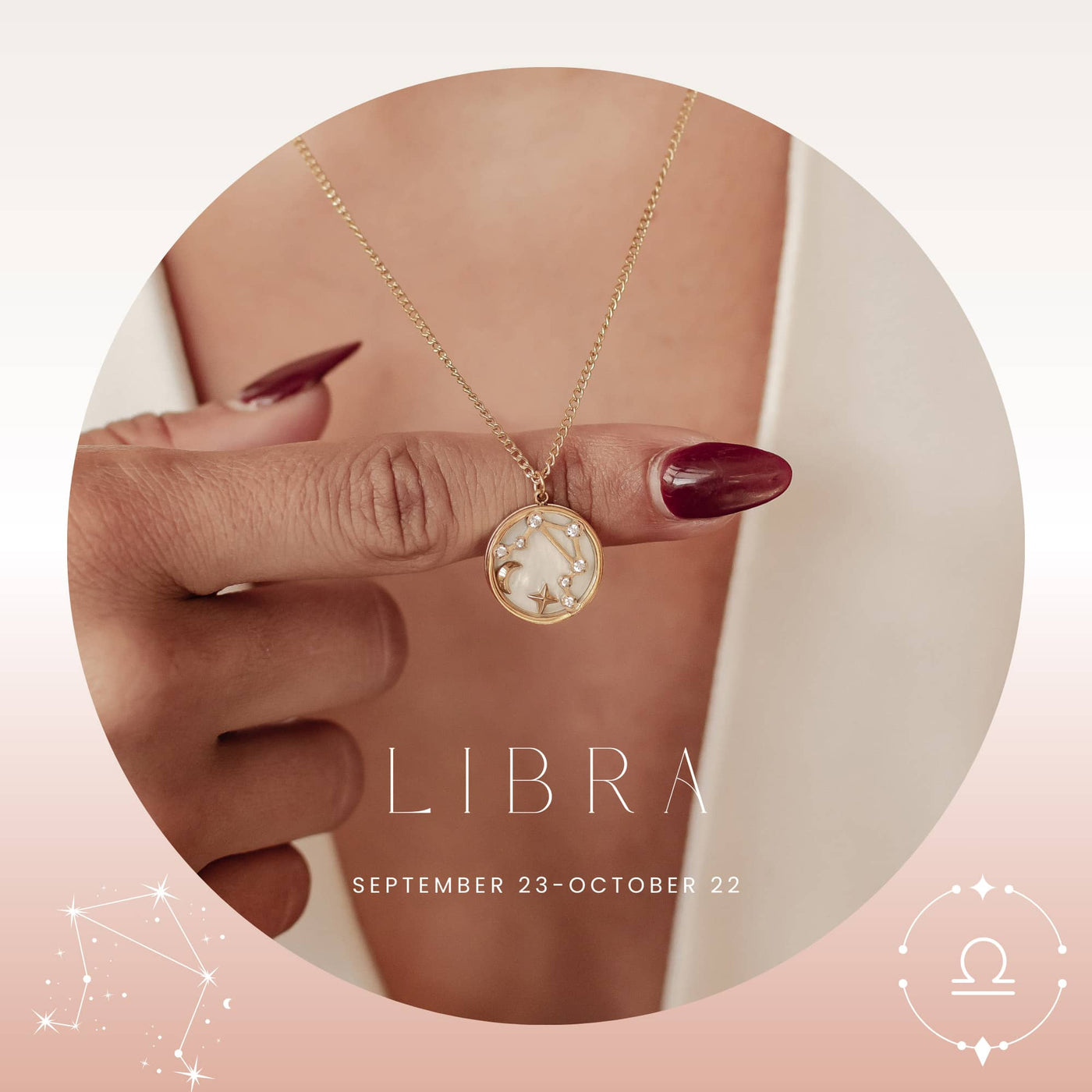 Libra Star Constellation Necklace