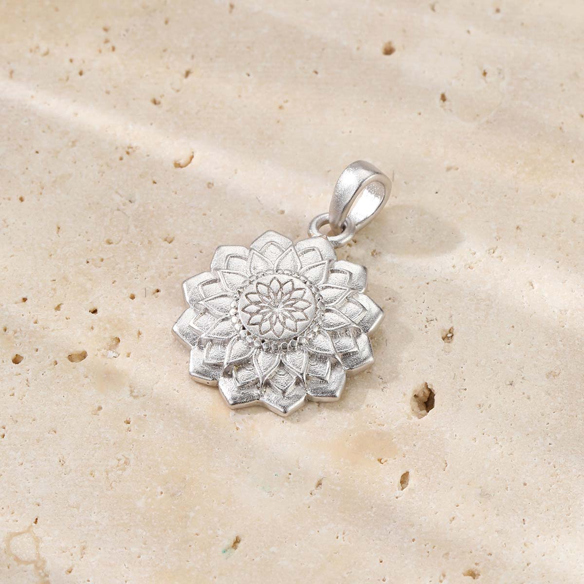 Mandala Pendant Necklace for Harmony Sterling Silver