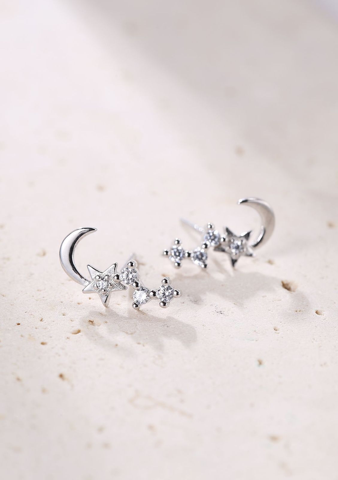 Night Sky Stud Earrings Sterling Silver