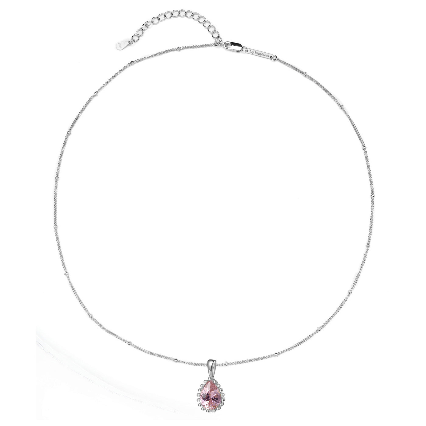 Collier Pierre de Naissance Octobre Tourmaline Sterling Argent