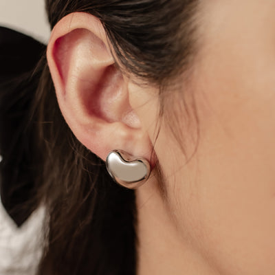 Clous d'Oreille Oversized Coeur Waterproof