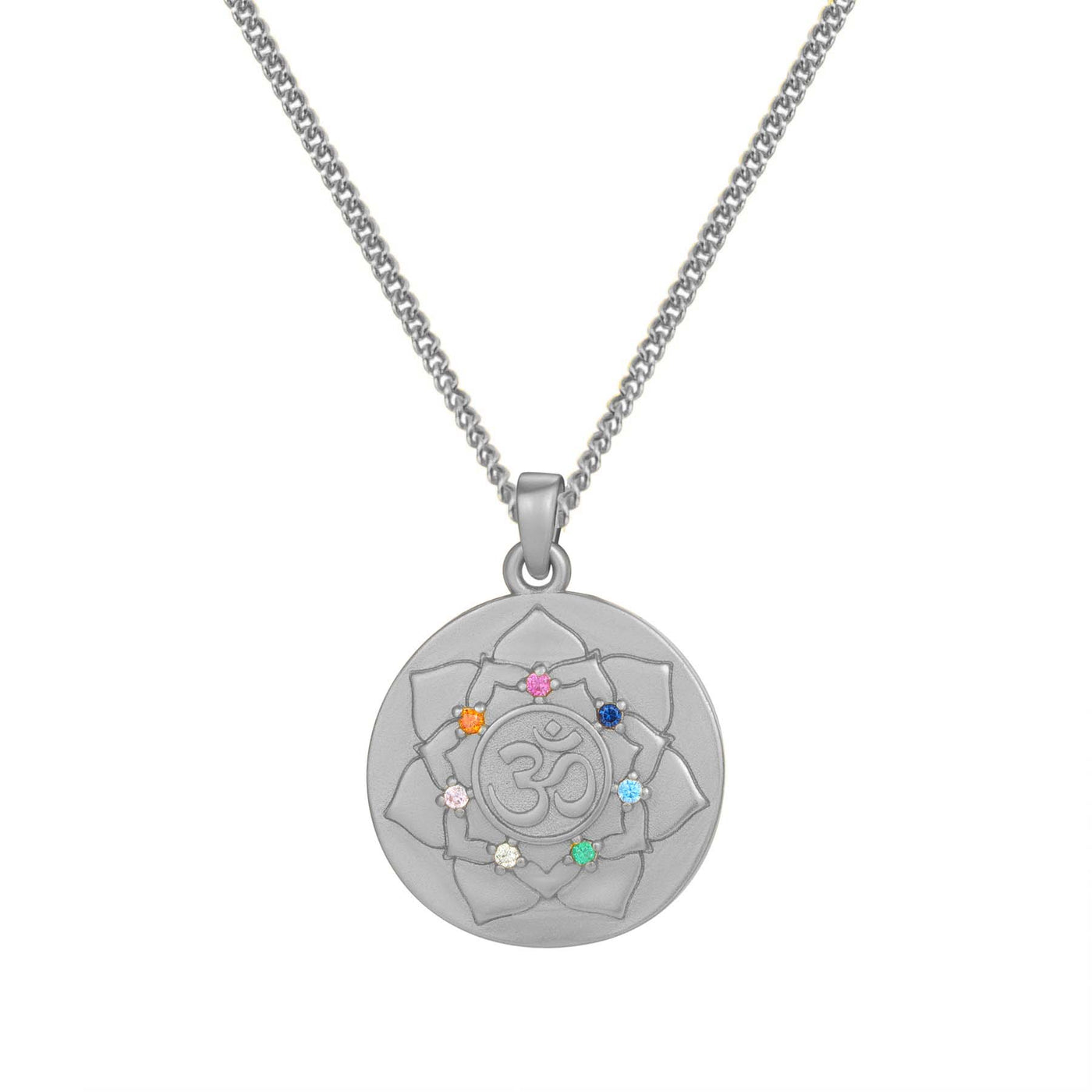 Collier Pendentif Paix et Positivité Connaissance Sterling Argent