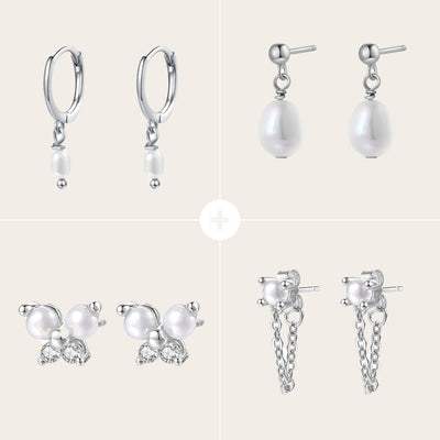 Pearly Earring Set