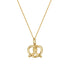 Playful Pretzel Pendant Necklace 14K Gold