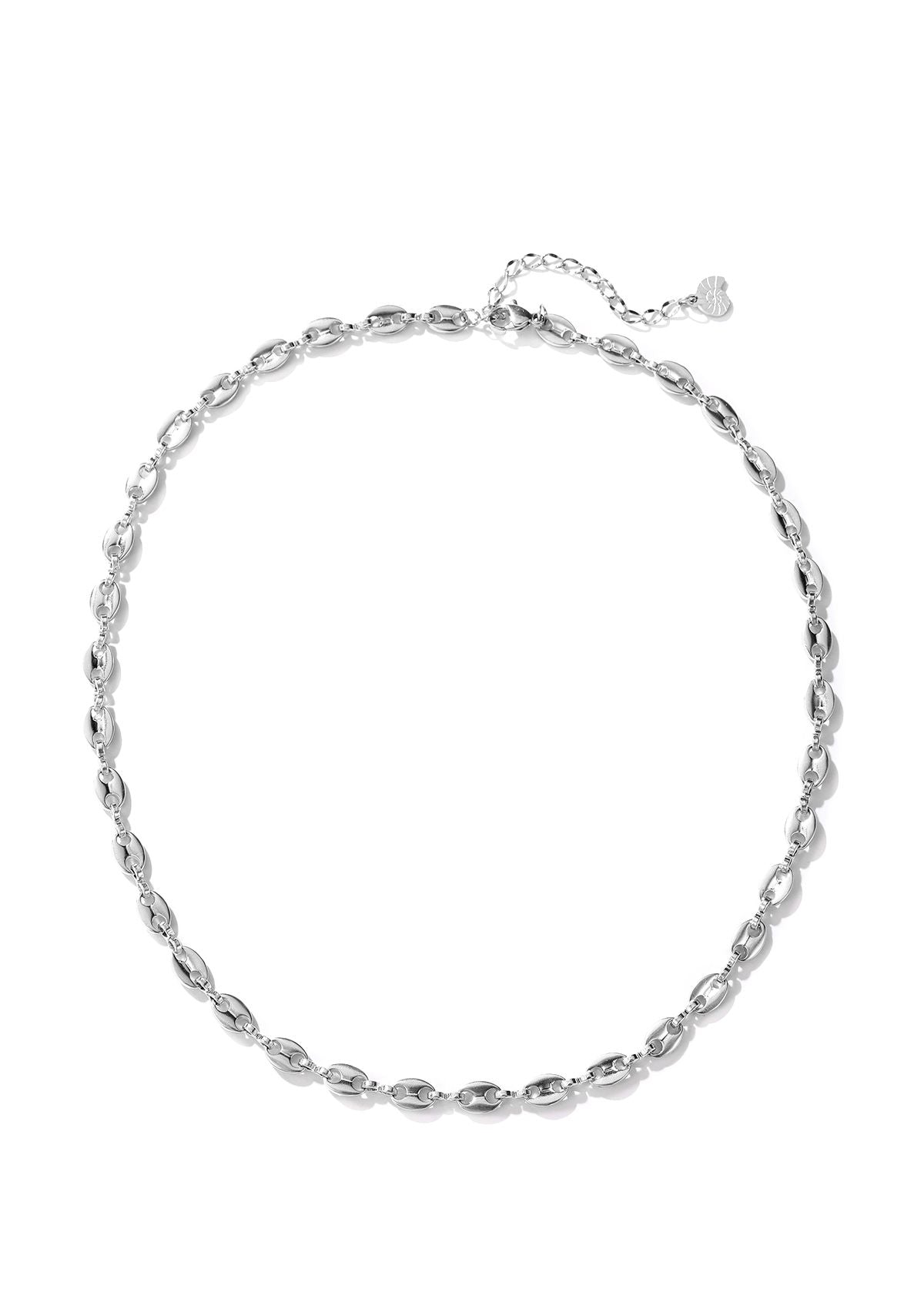 Gepufft Link Mariner Kette in Silber