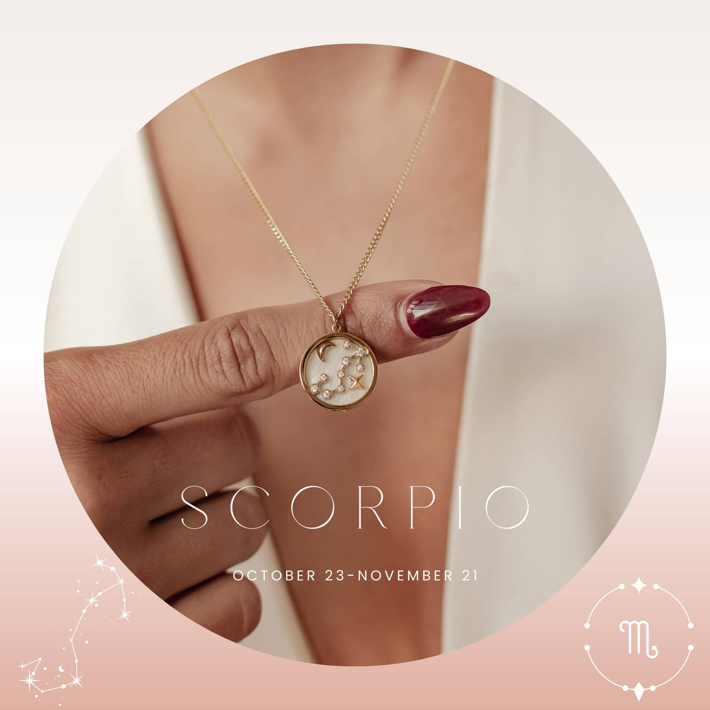 Scorpio Star Constellation Necklace