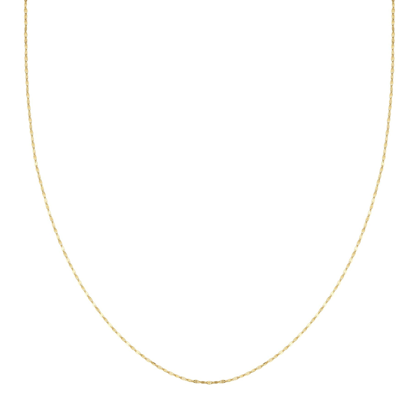 Shimmer Rolo Necklace 14K