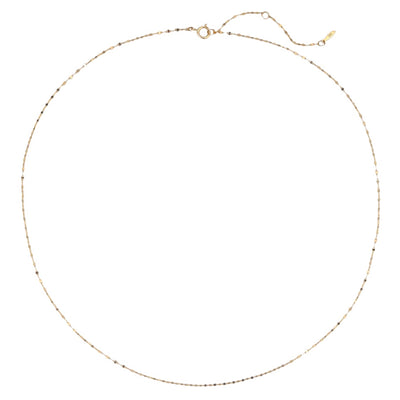 Shimmer Rolo Necklace 14K