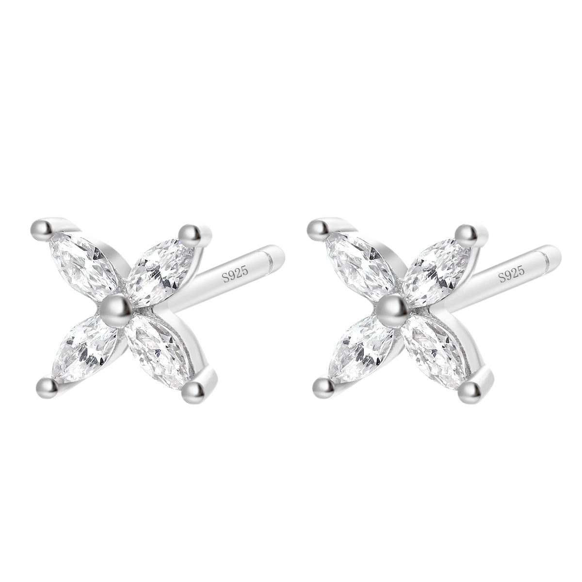 Clous d'Oreilles Printemps Sterling Argent en Or