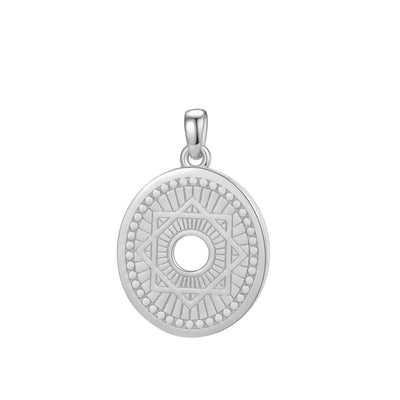 Collier Pendentif Étoile Lakshmi Mandala Vision Sterling Argent