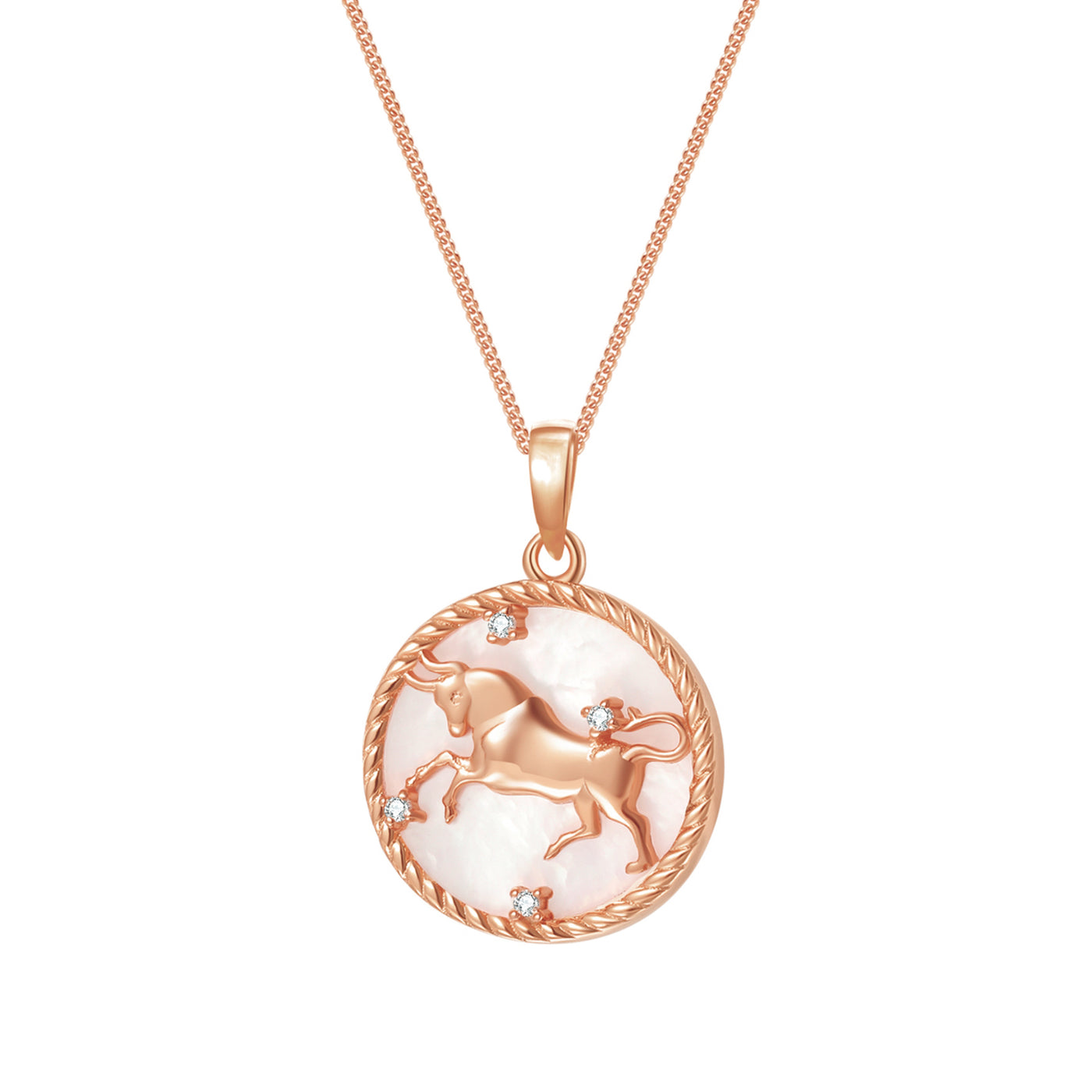 Taurus Zodiac Pendant Necklace