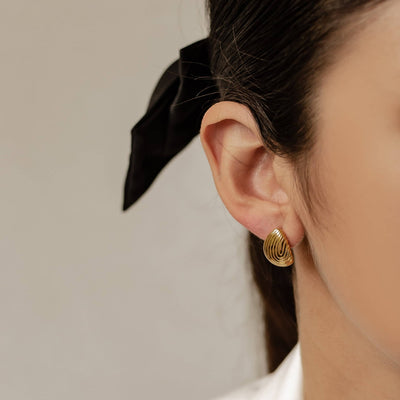 Teardrop Oversized Stud Earrings Waterproof