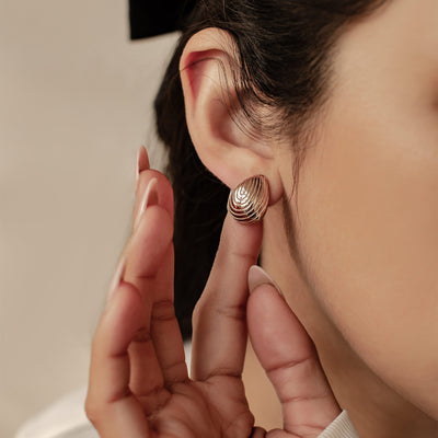 Teardrop Oversized Stud Earrings Waterproof