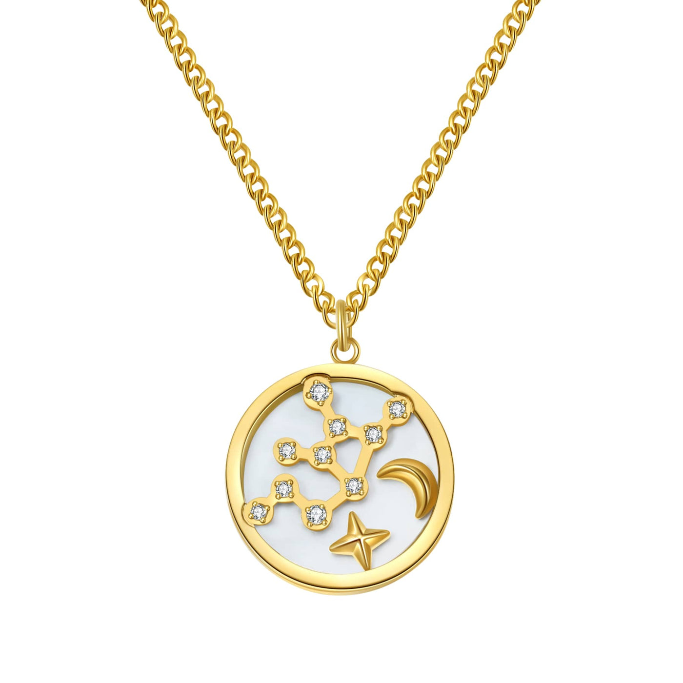 Collier Constellation Étoile Vierge