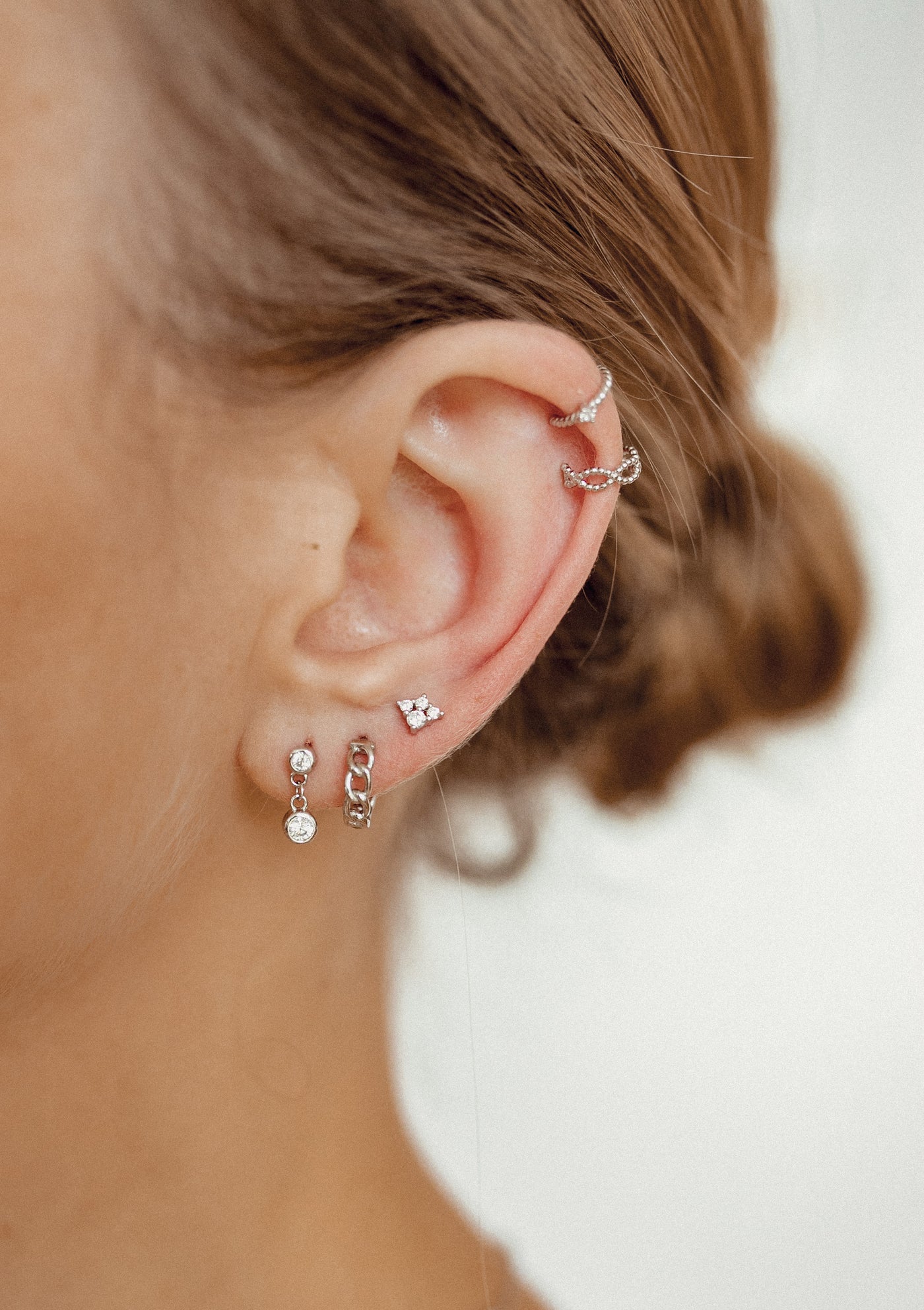 Ear Cuff Doble Helix Plata de Ley 925